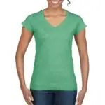Poloshirt in groen voor dames, comfortabel en casual draagbaar.