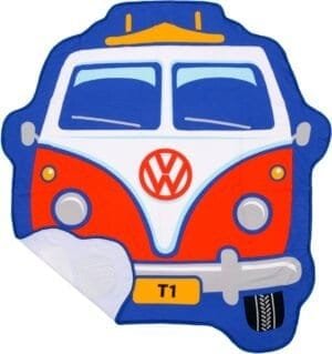 Koude luchtbel in de vorm van een retro Volkswagen bus met T1 op de nummerplaat.