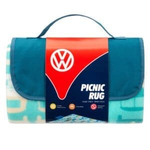 Kleurige Volkswagen picnic picknickkleed, ideaal voor buitenactiviteiten en plezier.