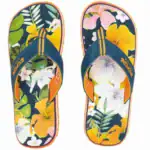 Klitjes met een kleurrijk bloemmotief voor buiten, ideaal voor zomercomfort en stijl.