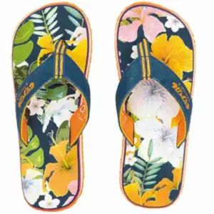 Klitjes met een kleurrijk bloemmotief voor buiten, ideaal voor zomercomfort en stijl.