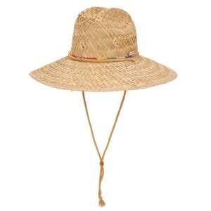 Cool Shoe Strohoed Wind Beads – Gevlochten stro zomerhoed met kleurrijk detail, unisex 58 cm, ideaal voor zon, strand en festivals