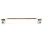 Bmx skateboard met houten deck en witte wielen voor buitenplezier.
