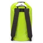 Rugzak voor watersport en outdoor activiteiten, hoge zichtbaarheid geel signaleringskleur.