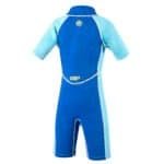 Lange description: Kinderzomerdroogpak voor watersporten met UPF 50 bescherming, blauw met lichte en donkere tinten, merk O'Neill.