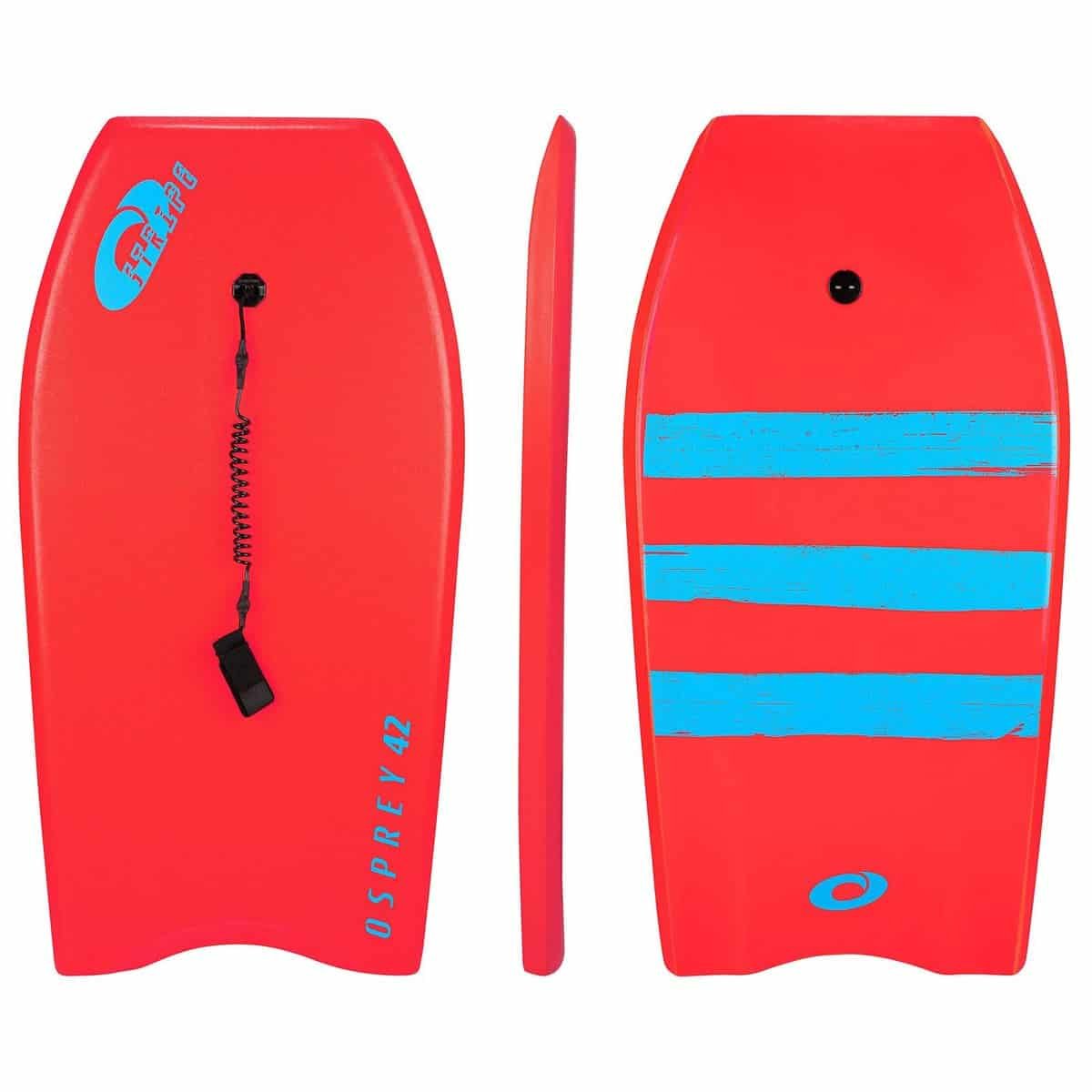 Osprey Bodyboard Stripe 42" Rood – HDPE – XPE – EPS