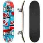 Volkswagen bus skateboard met kleurrijk design, ideaal voor buitenplezier en skate-avonturen.