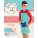 Knutselproject voor kinderen met textiel en naaimachine, geschikt voor jonge beginners en creatieve buitenactiviteiten.