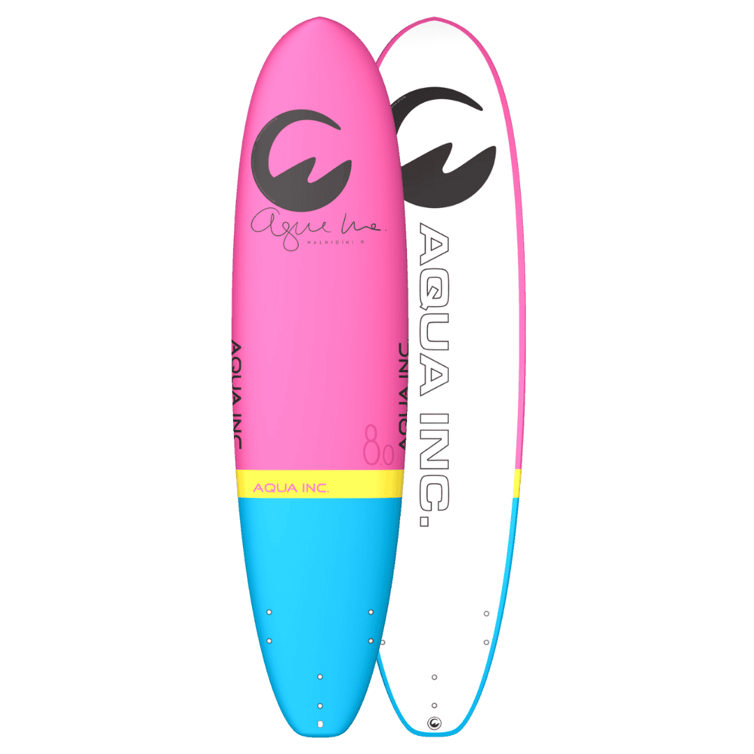 Kleurige surfplanken voor buitenplezier bij Winkel van Hugo.