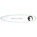 Aqua Lung skateboard met logo en lange plankvorm voor buitengebruik.