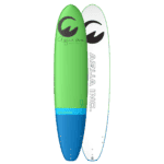 Kleurrijke surfplanken voor buitenactiviteiten en watersport.