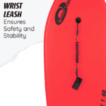 Wrist leash voor surfplanken en wateractiviteiten, garandeert veiligheid en stabiliteit op het water.