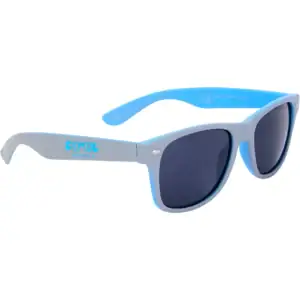 Stijlvolle zonnestralen zonnebril voor buiten, blauw en zwart frames met UV-bescherming.