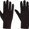 Zwarte fleece handschoenen voor buitenactiviteiten, comfortabel en waterdicht.