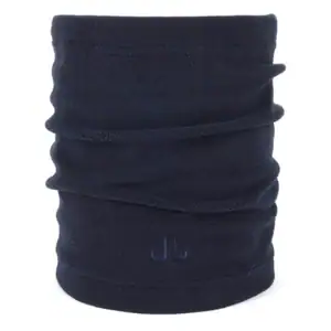 Warmneuszack met logo, geschikt als multifunctioneel accessoire voor buitenactiviteiten.