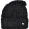 Paulownia Blacks Beanie muts, zwart, heerlijk warm en modieus.