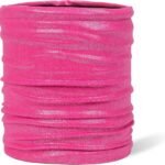 Klittenband voor outdoor sport en activiteiten in fel roze, flexibel en ademend materiaal.