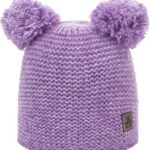 Zweefdeken met pompom details in zachte lila kleur voor buiten en binnen.