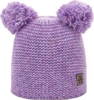 Zweefdeken met pompom details in zachte lila kleur voor buiten en binnen.