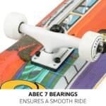 Skateboard met ABEC 7 lagers voor een soepele rit en optimale prestaties.