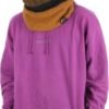 Multicolour gebreide sjaal met roestkleur, zwart en bruin, voor outdoor comfort.