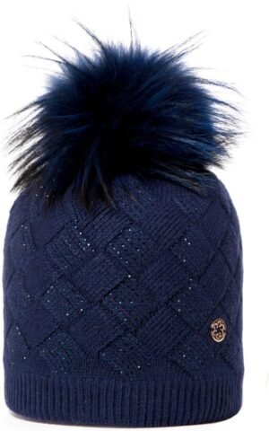 Warm deken met pompom, perfect voor buiten in de winter.