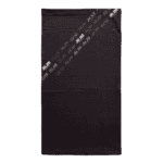 Black multifunctional buff for outdoor sports and activities.
