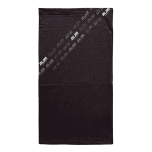 Black multifunctional buff for outdoor sports and activities.