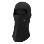 Knuffelige zwarte skimaske voor outdoor activiteiten en koude winters. Perfect voor wandelen, skiën of snowboarding.