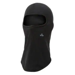 Knuffelige zwarte skimaske voor outdoor activiteiten en koude winters. Perfect voor wandelen, skiën of snowboarding.