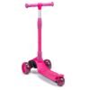 Pink kinderstepscooter met drie wielen voor buitenpret en veiligheid.