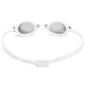 Dof goggles voor zwemmen en buitensporten, wit en zwart, comfortabele zwembril voor buitenactiviteiten.
