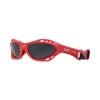 Goggles voor buitensporten, rood met zwarte glazen, geschikt voor watersport en winteractiviteiten.