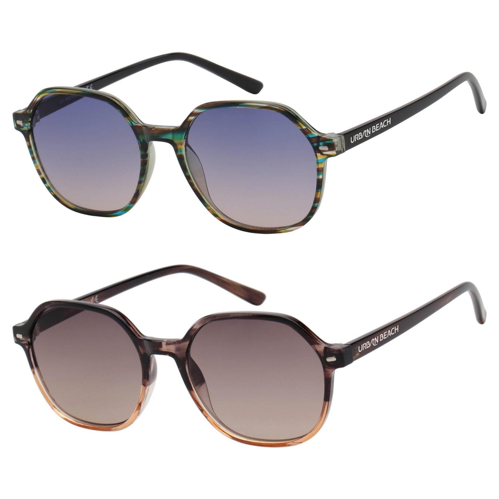 Urban Beach Geometrische Dameszonnebril – UV400 Bescherming