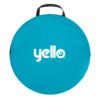Schwimmbrella voor in het zwembad met Yello logo, ideaal voor waterplezier.
