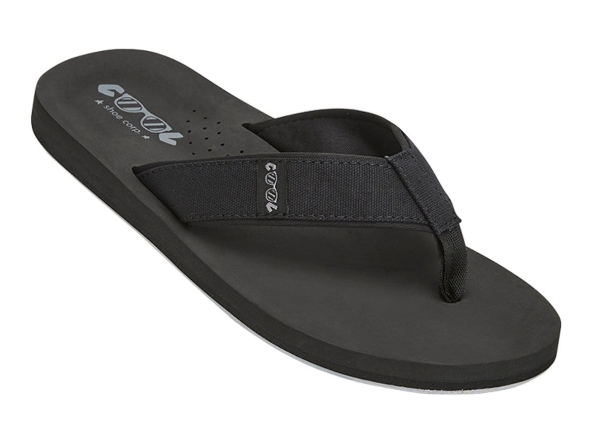 Zijaanzicht van de Cool Shoe Log Black met EVA gripzool