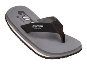 Cool Shoe Corp. Original Coal slipper – close-up van stevige zool en suède band