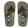 Cool Shoe Corp. Original Kaki herenslippers – bovenaanzicht van beide slippers op witte achtergrond