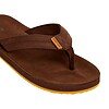 Cool Shoe Corp. Ruger Heren Slipper Chestnut met leren band en anatomisch voetbed