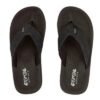 Zwarte rubberpantoffels voor outdoor gebruik, comfortabel en duurzaam.