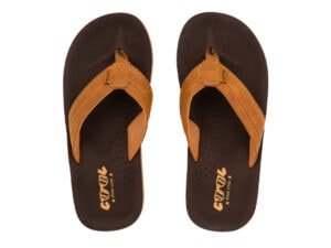 Cool Shoe Corp. Cloud Brown Heren Slippers met ergonomisch voetbed bovenaanzicht