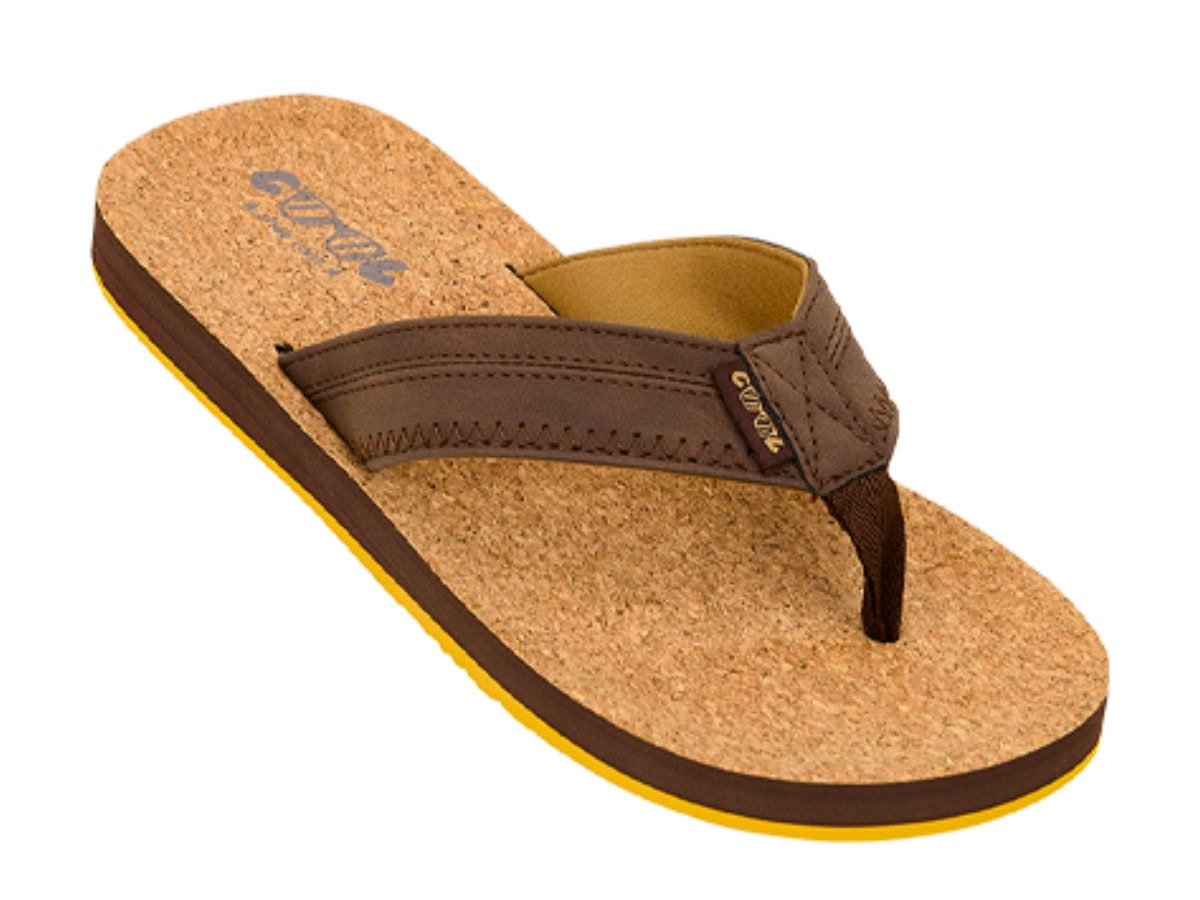Sandalen met suède band en kurk zool, comfortabele outdoor slippers voor heren.