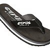 Schuinaanzicht Comfortabele zwarte Cool Shoe teenslippers voor heren