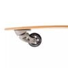 Ultra lichte skateboard wiel met metalen montage en houten deck voor buitenplezier.