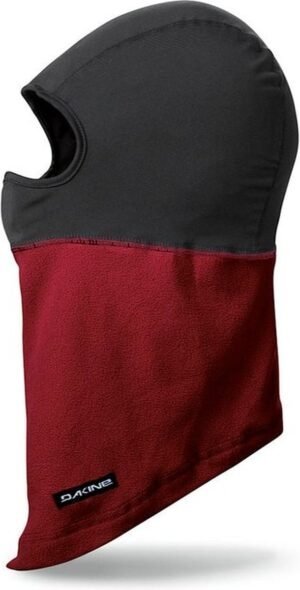 Gezichtsbeschermer nekwarmer fleece winddicht warm zwart rood outdoor sport.