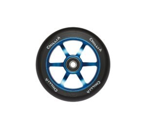 Stuntstep wiel Chilli 4000 Series met aluminium kern en donkerblauwe PU