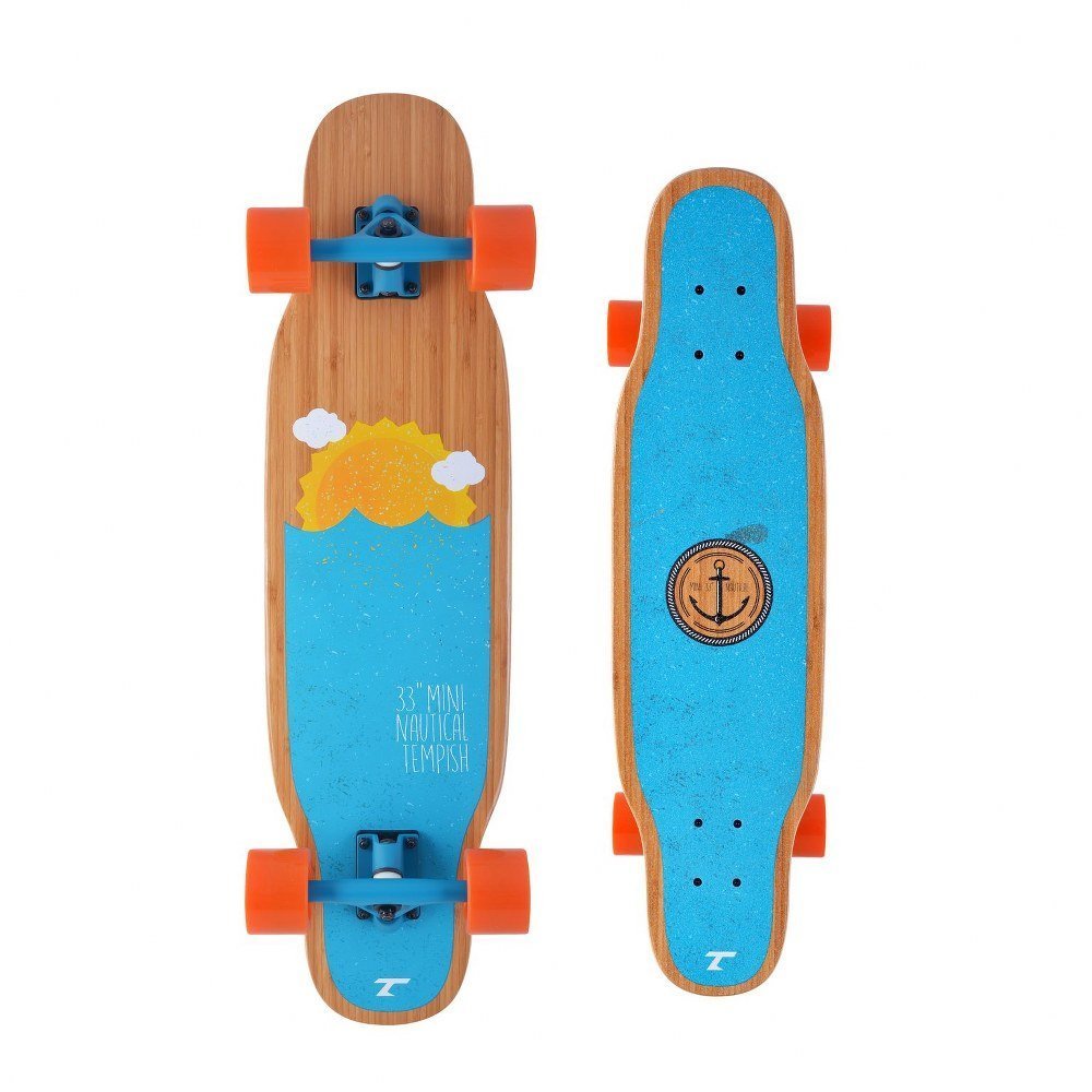 Tempish Tempish - Mini Nautical Longboard - 84cm - Compact cruiser met maritieme print
