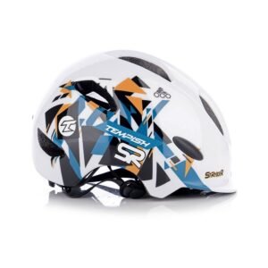 Tempish Stryker skate helm blauwe matte finish en kinband