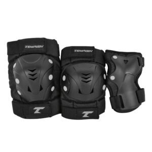 Skate-Schutz Tempish Taky Set mit schwarzen Hartkappen