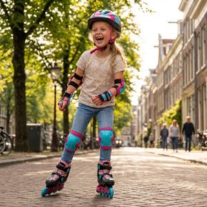 Champz Kinder Skeelers Verstelbaar – Beginner Hardboot – Roze